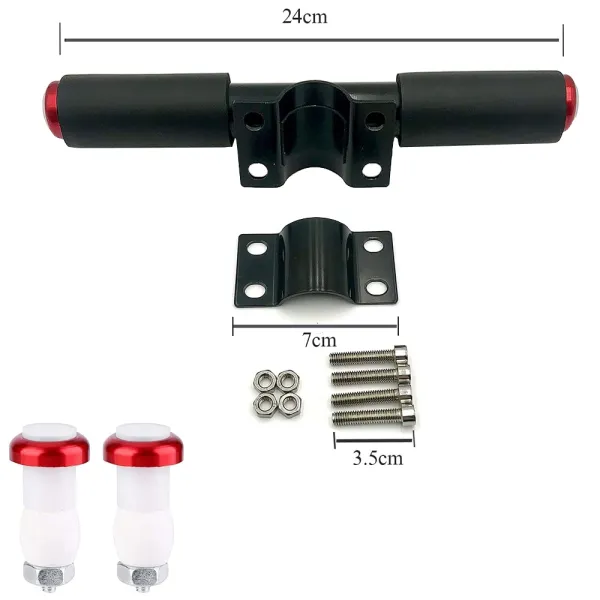 Ghidon aditional pentru copii cu lumina si catarama dubla de prindere, compatibil cu trotinetele electrice Xiaomi, RYDE