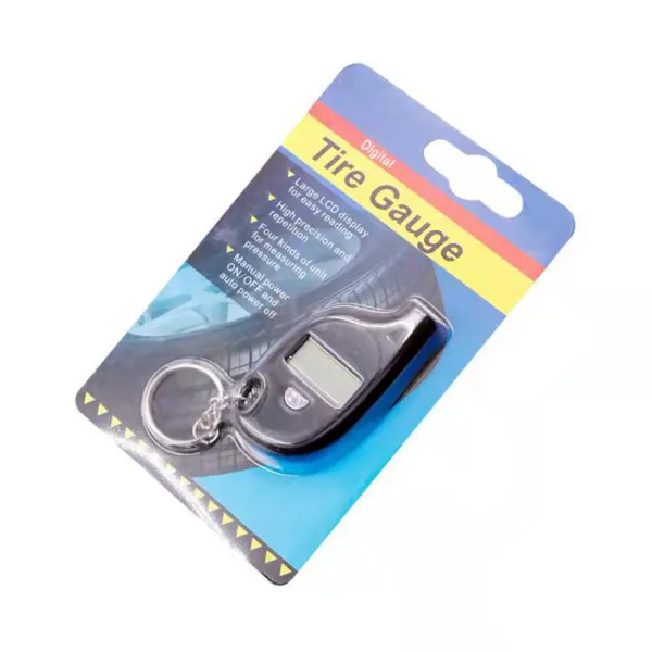 Manometru digital tip breloc pentru anvelope cu afisaj LCD, presiune 3-150 bari