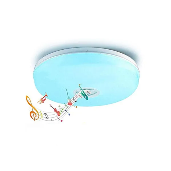 plafoniera led smart cu boxa bluetooth