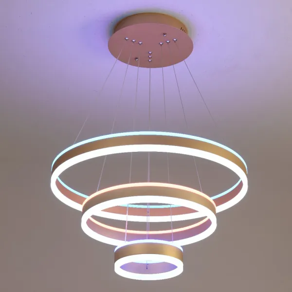 Aplica cu trei niveluri, 120W, lumina calda, rece si RGBl WiFi, compatibila Tuya, Smartlife, Alexa, Google Assistant