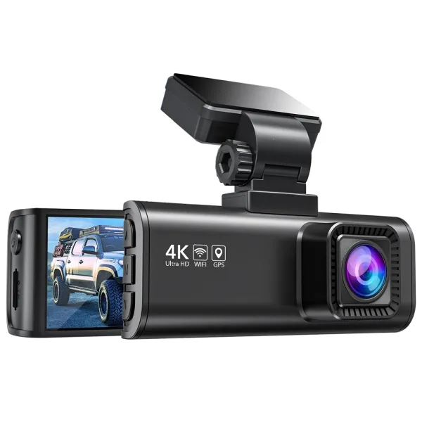 Camera auto de bord fata-spate REDTIGER F7N 4K+FHD, WiFi, Night Vision, 170°, ecran IPS 3.18&quot;, GPS, aplicatie dedicata, G-sensor si monitorizare parcare