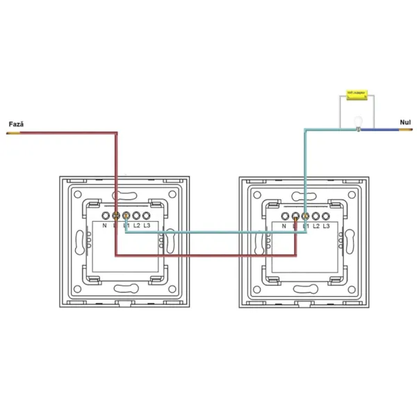 schita instalare intrerupator inteligent