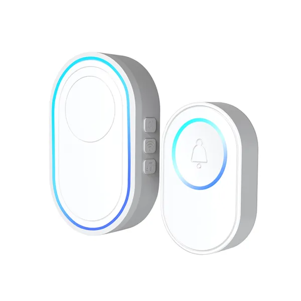 Sonerie inteligenta WiFi ce se poate conecta cu senzori sau alarma securitate, Tuya, Smart Life