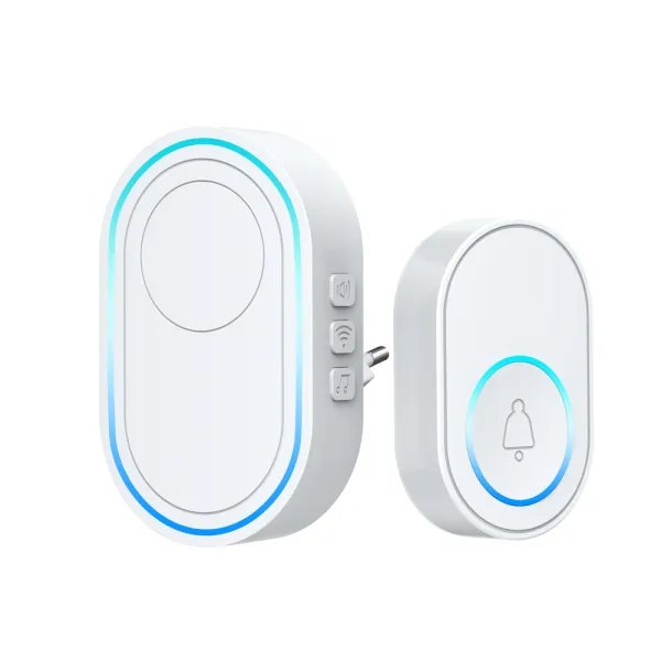 Sonerie inteligenta WiFi ce se poate conecta cu senzori sau alarma securitate, Tuya, Smart Life