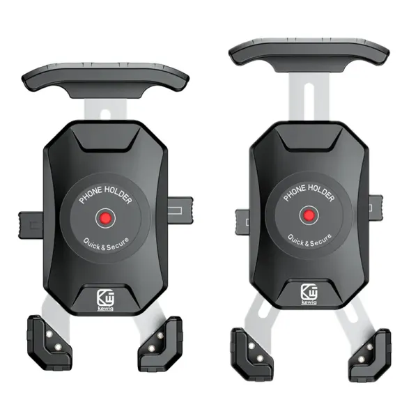 Suport telefon rotativ 360o rigid KEWIG pentru bicicleta cu eliberare rapida si sistem anti-vibratii