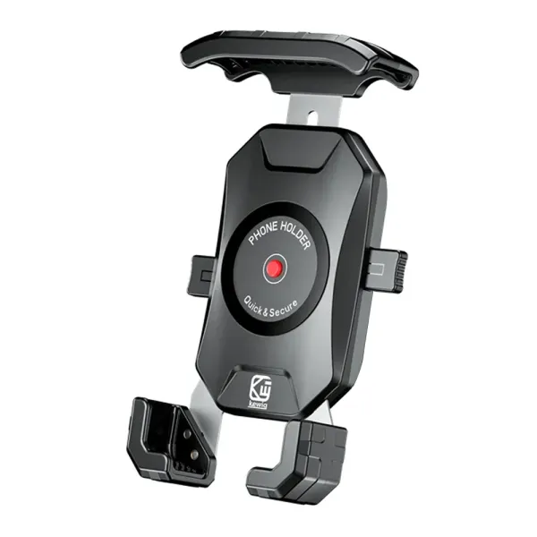 Suport telefon rotativ 360o rigid KEWIG pentru bicicleta cu eliberare rapida si sistem anti-vibratii
