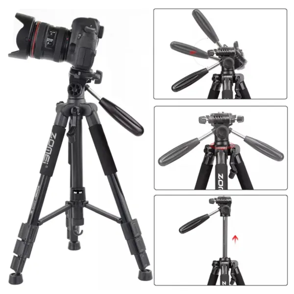 Trepied profesional din aluminiu cu cap 3-Way si sistem Quick Release