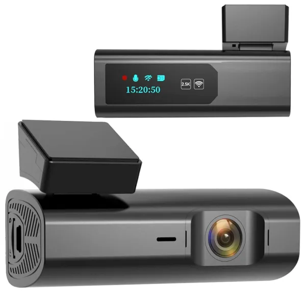 Camera auto de bord Wolfbox i03 2.5K 1600P, WiFi, Night Vision, 170°, ecran 3.1&quot;, aplicatie dedicata, G-sensor si monitorizare parcare