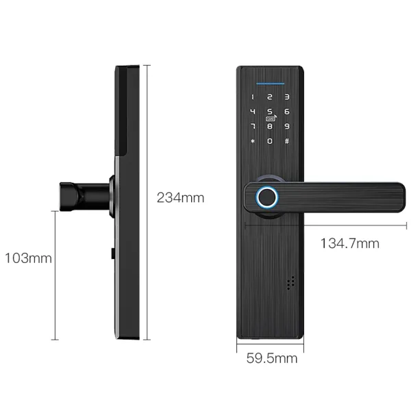 Yala inteligenta Smart WiFi cu broasca inclusa, compatibila Tuya