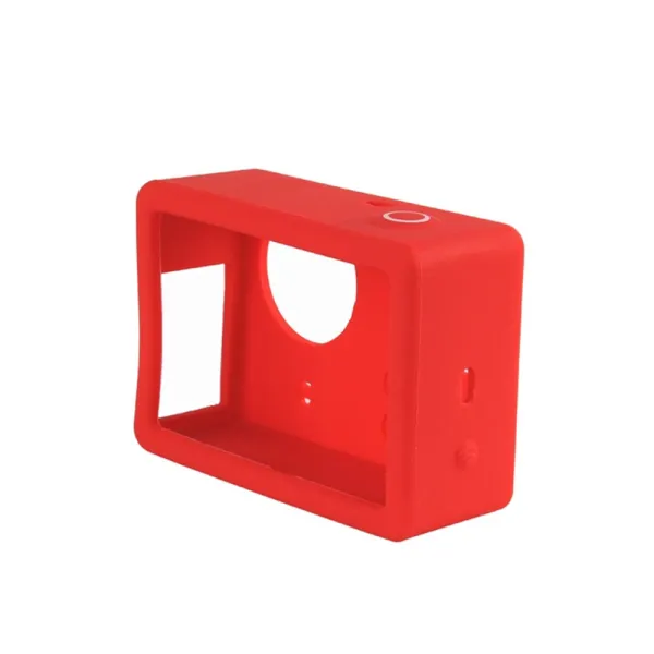 Carcasa de protectie din silicon, compatibila cu GoPro Hero 3, 3+ si 4 (Rosu)