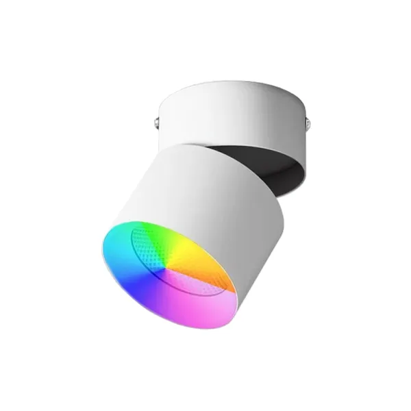 Spot de tavan pliabil si dimabil LED 12W, Smart WiFi, RGB, 3000K-6500K, IP44, 960lm, compatibil Tuya/SmartLife
