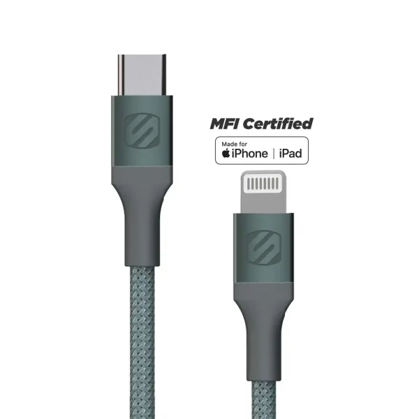Cablu de date si sincronizare Lightning - USB-C MFI impletit