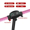Trotineta Electrica Copii RYDE U8, 3 Viteze (8/12/16 km/h), Suspensie Dubla Fata/Spate, Motor 130W, Autonomie 10 km, Pliabila, Roz, 6–12 ani