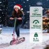 Trotineta Electrica Copii RYDE U8, 3 Viteze (8/12/16 km/h), Suspensie Dubla Fata/Spate, Motor 130W, Autonomie 10 km, Pliabila, Roz, 6–12 ani