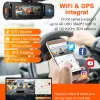 Camera auto tripla Vantrue N4 Pro fata-spate-interior, WiFi 5GHz 4K + 1080P + 1080P HDR, control vocal, Night Vision, ecran 2.45&amp;quot;, GPS, G-sensor si monitorizare parcare
